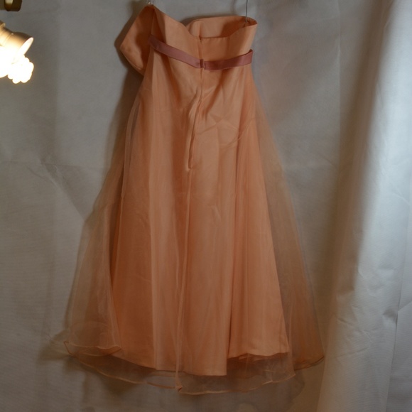 Alfred Angelo SZ 14 Organza-type Lined Strapless Dress - Picture 12 of 13